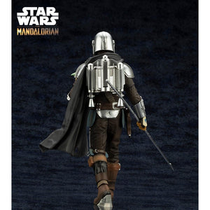 The Mandalorian and Grogu with Beskar Staff ARTFX Statue by kotobukiya -Kotobukiya - India - www.superherotoystore.com