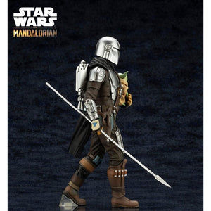 The Mandalorian and Grogu with Beskar Staff ARTFX Statue by kotobukiya -Kotobukiya - India - www.superherotoystore.com