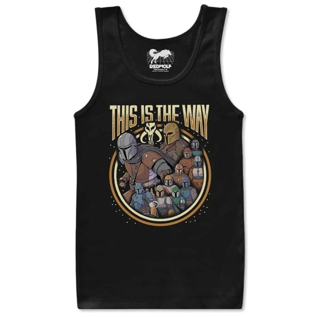 THE MANDALORIAN GROUP - STAR WARS OFFICIAL TANK TOP -Redwolf - India - www.superherotoystore.com