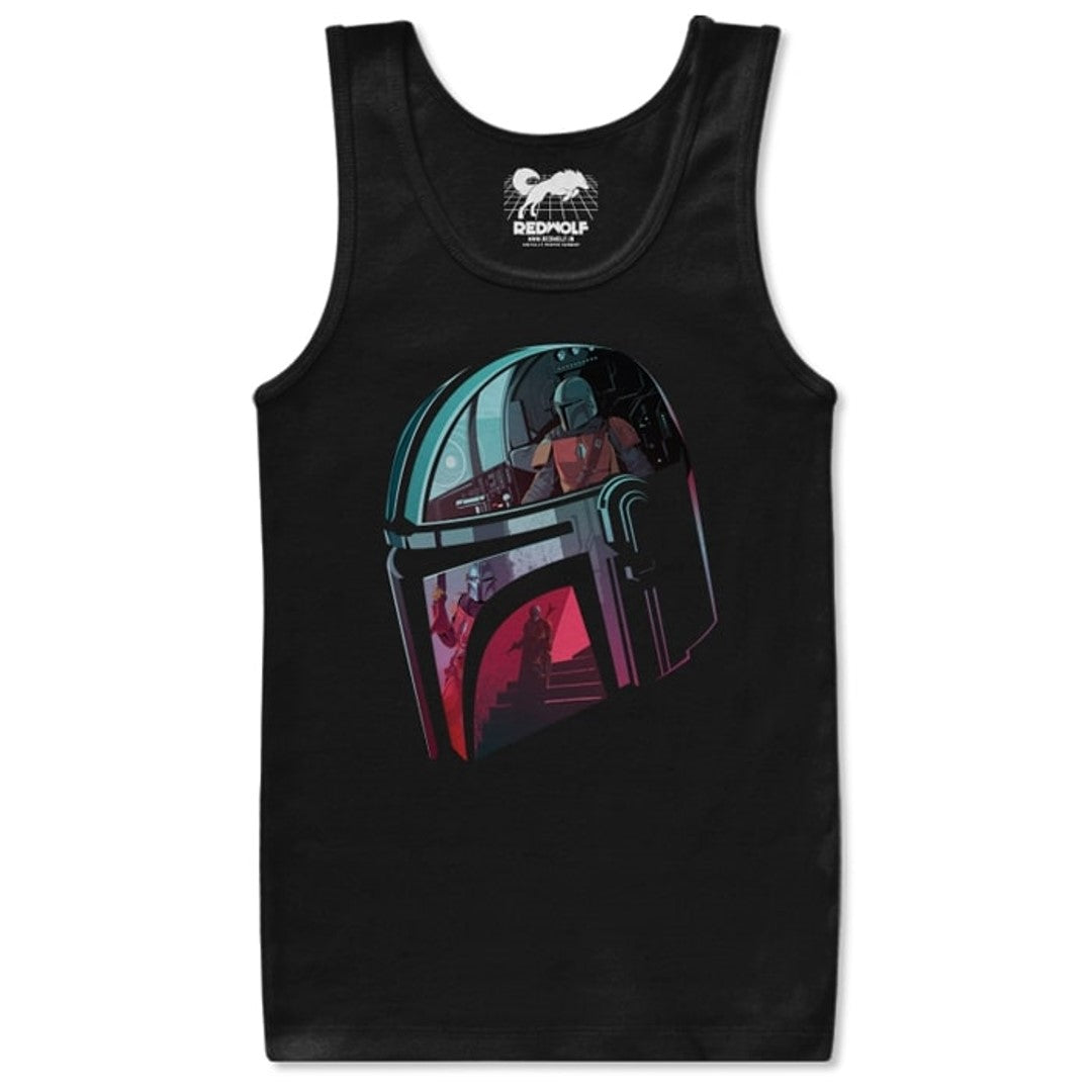 BOUNTY HUNTER: NEO NOIR - THE MANDALORIAN OFFICIAL TANK TOP -Redwolf - India - www.superherotoystore.com