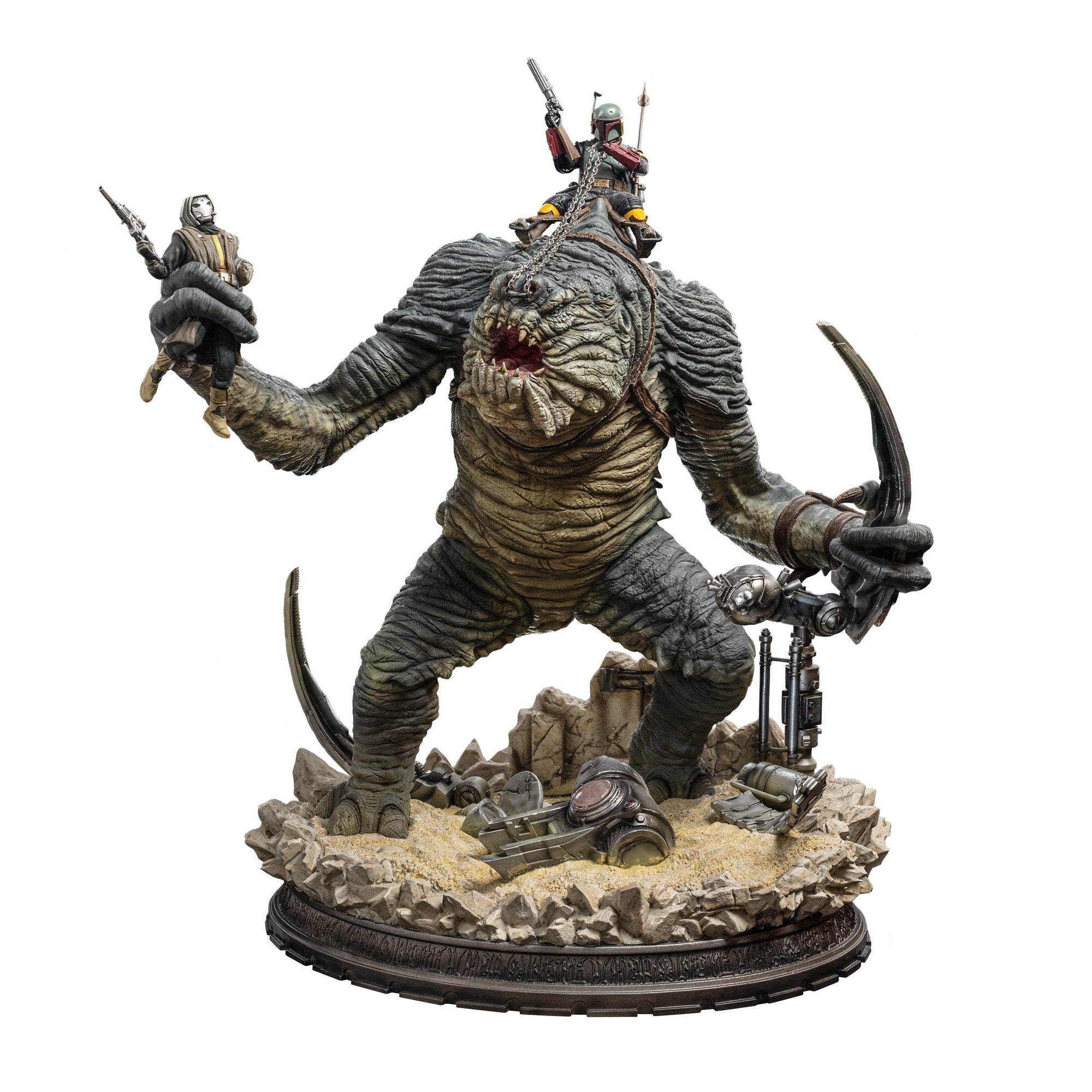 Star Wars Boba Fett and Rancor 1/20 Scale Statue by Iron Studios -Iron Studios - India - www.superherotoystore.com