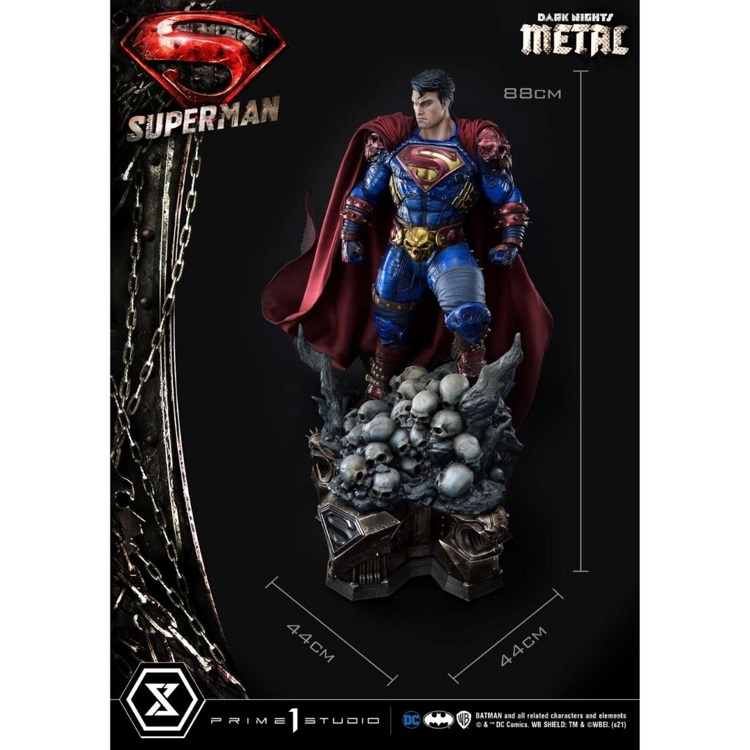 DC Comics Dark Knight Metals Superman 1/3rd Scale Statue by Prime 1 Studios -Prime 1 Studio - India - www.superherotoystore.com