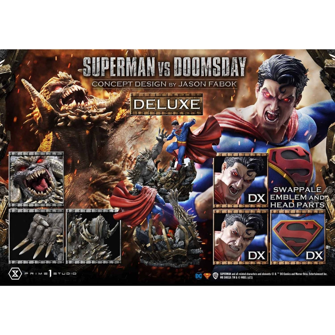 DC Comics Superman Vs Doomsday 1/3rd Scale (Bonus Version) Statue by Prime 1 Studios -Prime 1 Studio - India - www.superherotoystore.com