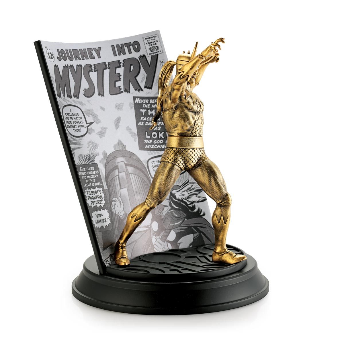 Limited Edition Loki Journey into Mystery Volume 1 #85 Gilt Statue by Royal Selangor -Royal Selangor - India - www.superherotoystore.com