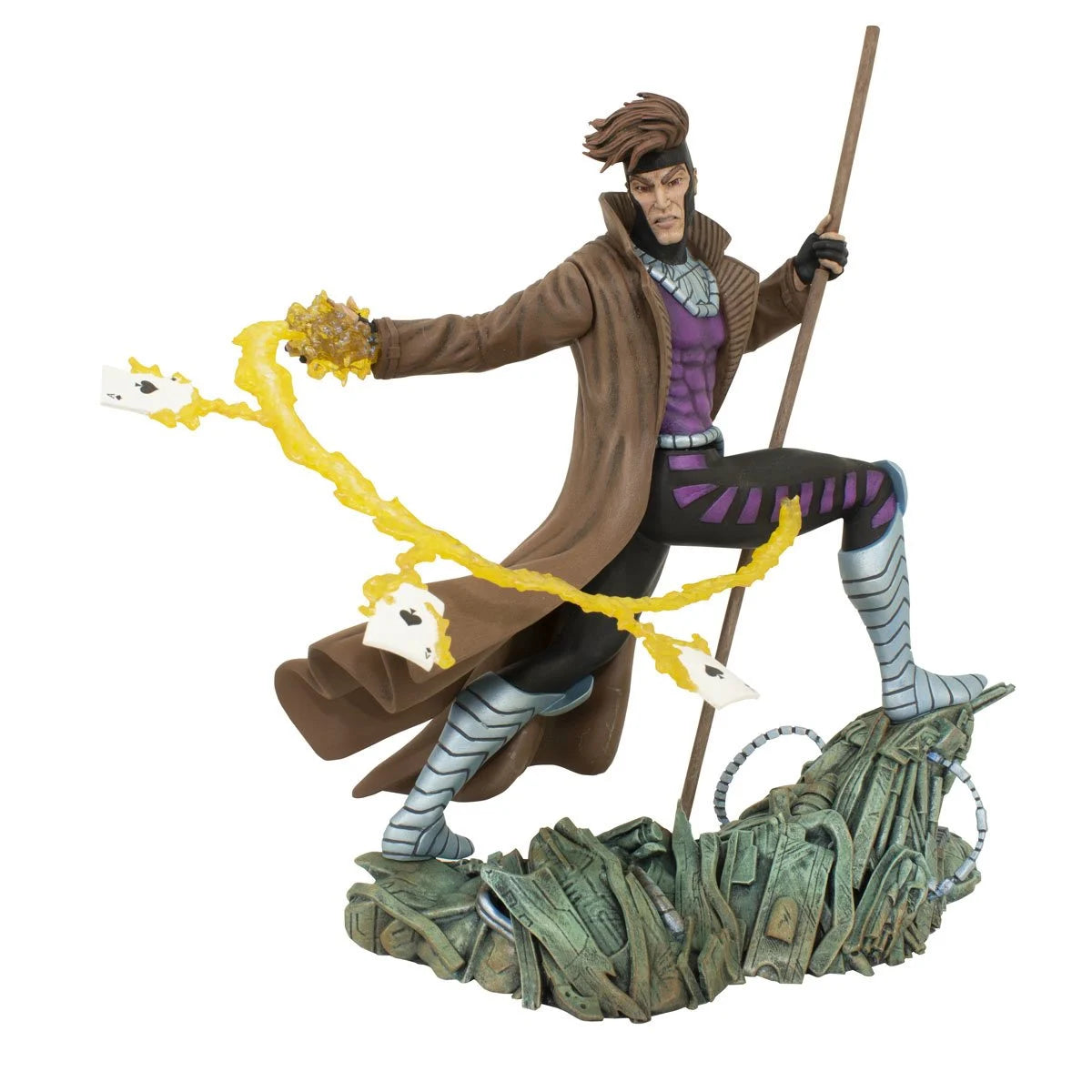 Marvel Comic Gallery X-Men Gambit Statue by Diamond Gallery -Diamond Gallery - India - www.superherotoystore.com