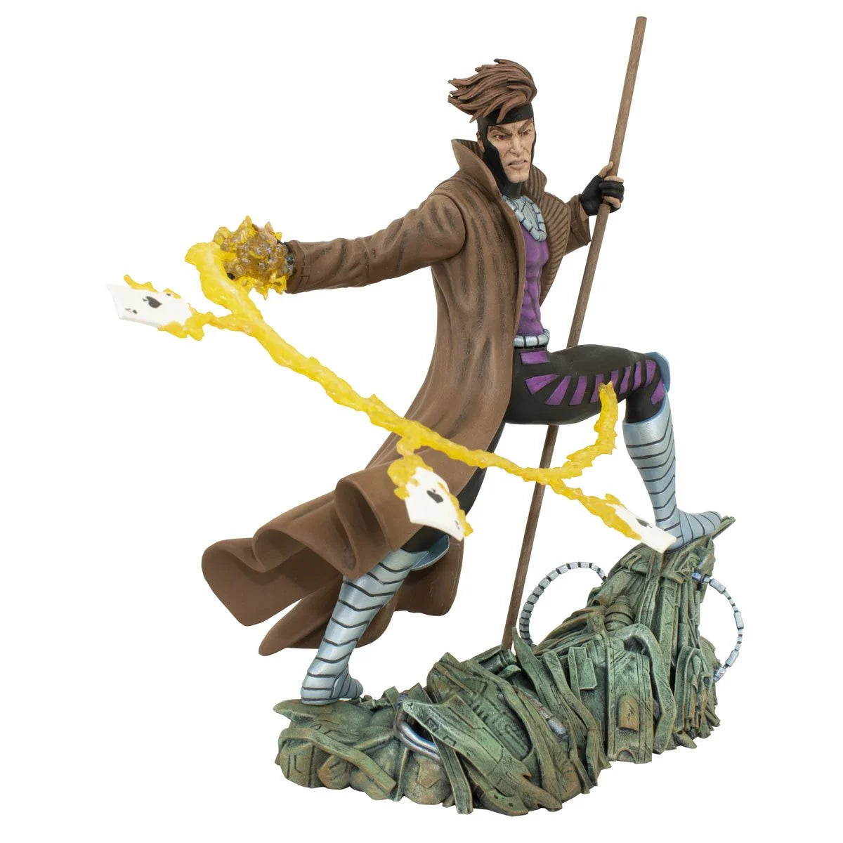 Marvel Comic Gallery X-Men Gambit Statue by Diamond Gallery -Diamond Gallery - India - www.superherotoystore.com