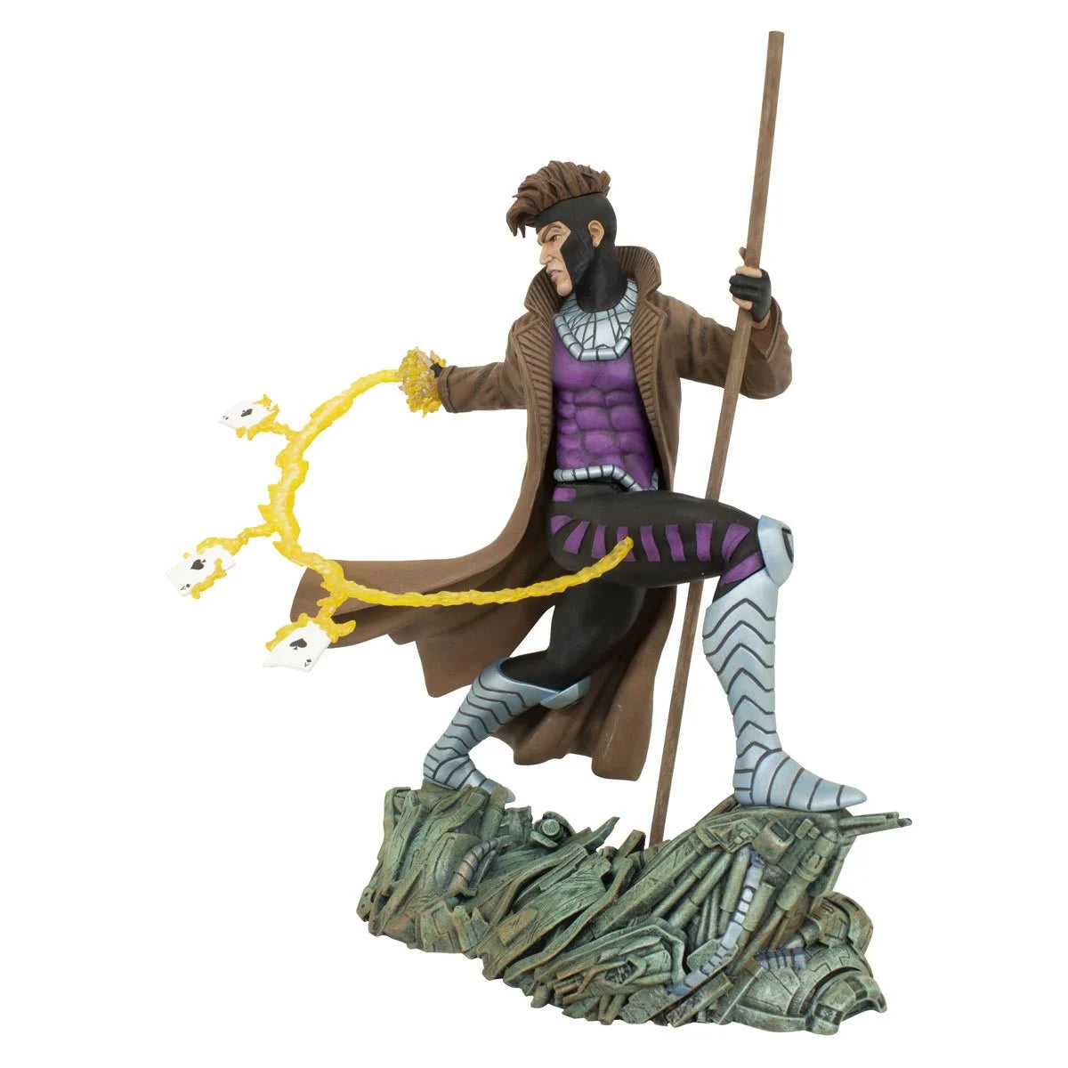 Marvel Comic Gallery X-Men Gambit Statue by Diamond Gallery -Diamond Gallery - India - www.superherotoystore.com