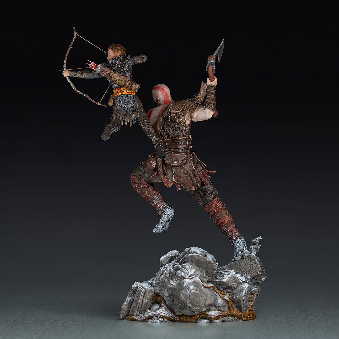 God Of War - Kratos and Atreus Statue by Iron Studios -Iron Studios - India - www.superherotoystore.com