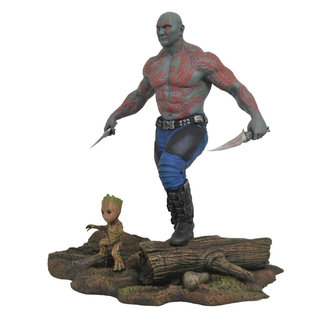 Marvel Comics Guardians of the Galaxy Vol. 2 Drax and Baby Groot Statue by Diamond Select Toys -Diamond Gallery - India - www.superherotoystore.com