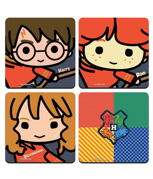 Harry Potter Kawaii - 10 X 10 (cm) Coasters Set of 4 -Celfie Design - India - www.superherotoystore.com