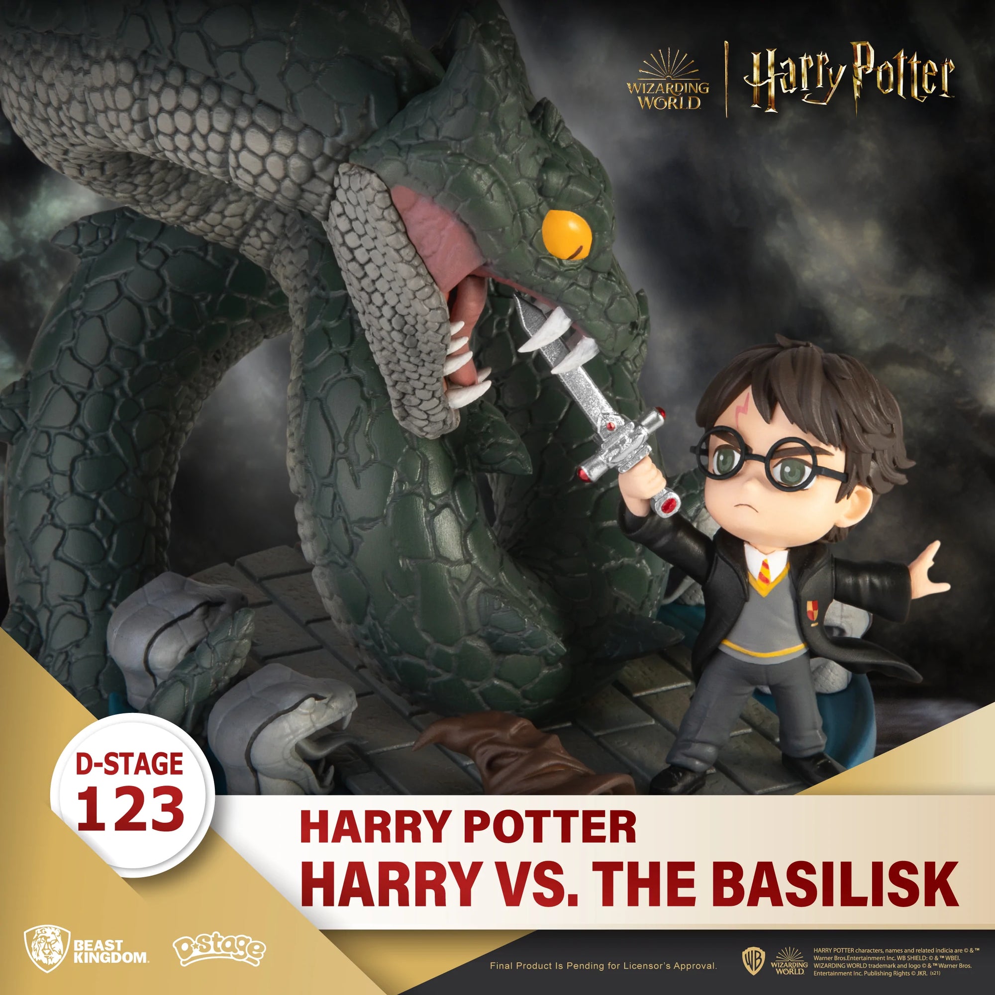 Harry Potter Vs. Basilisk D-Stage Statue by Beast Kingdom -Beast Kingdom - India - www.superherotoystore.com