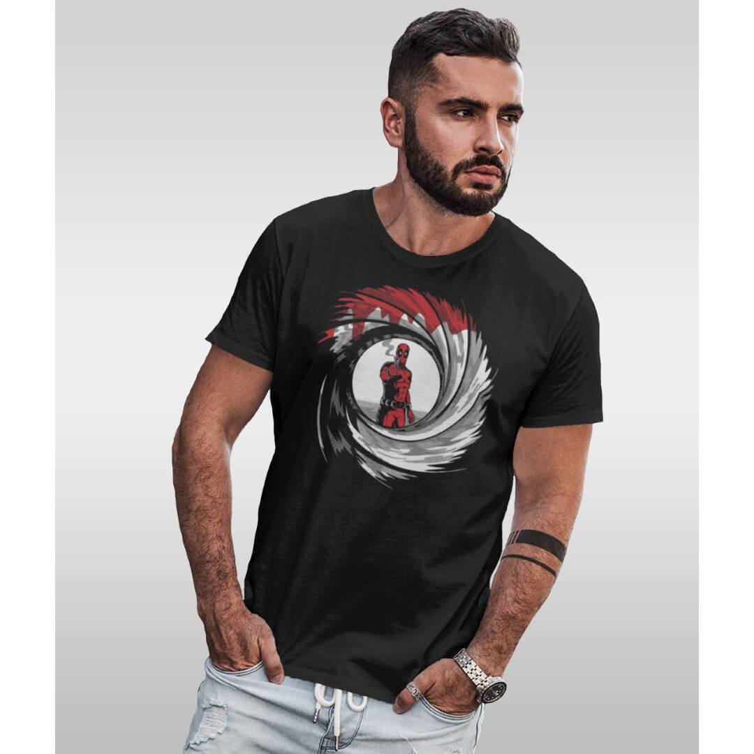 Marvel Comics Golden Eye Deadpool T-Shirt -Celfie Design - India - www.superherotoystore.com