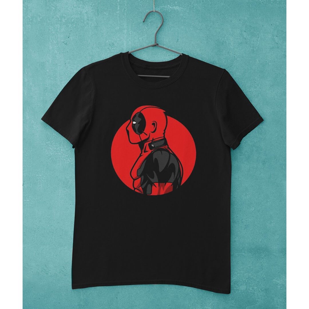 Marvel Comics Deadpool Profile T-Shirt -Celfie Design - India - www.superherotoystore.com