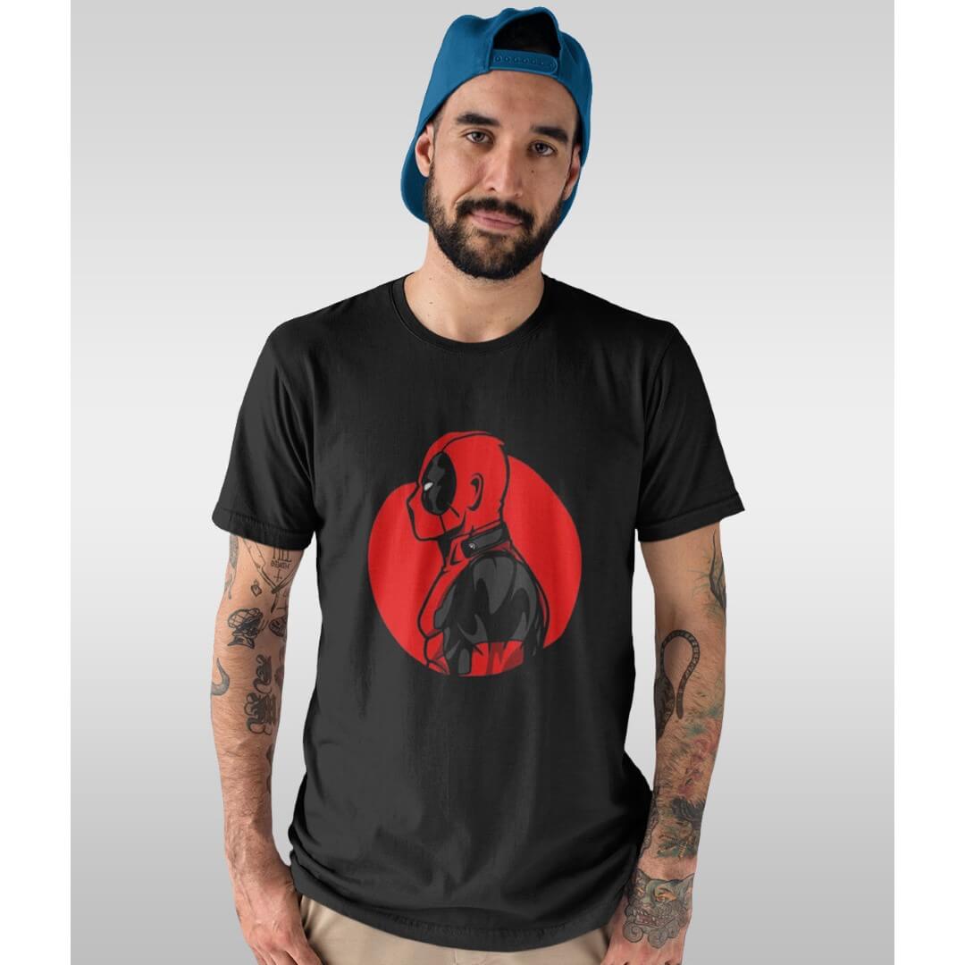 Marvel Comics Deadpool Profile T-Shirt -Celfie Design - India - www.superherotoystore.com