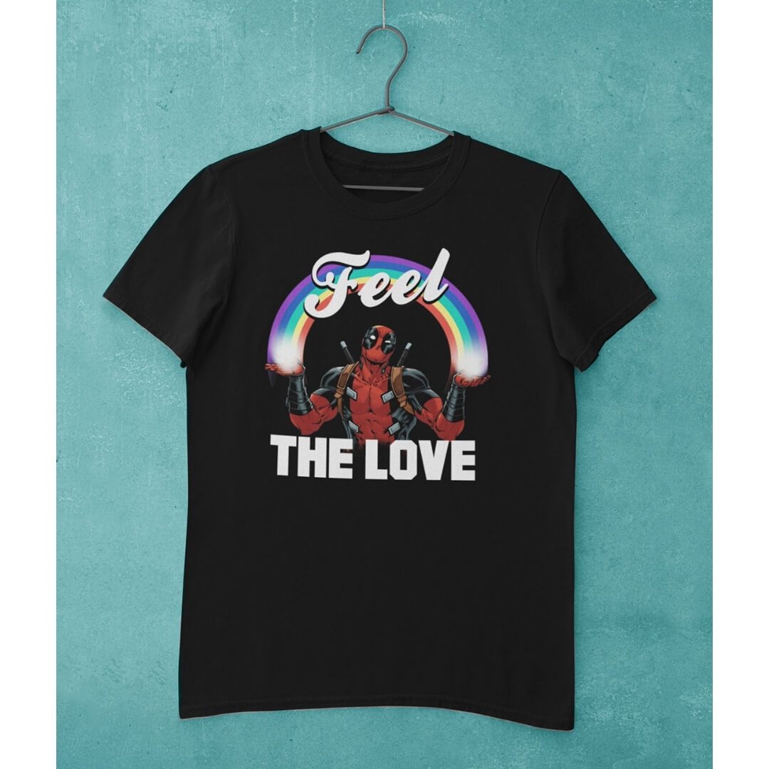 Marvel Comics Deadpool Love T-Shirt -Celfie Design - India - www.superherotoystore.com