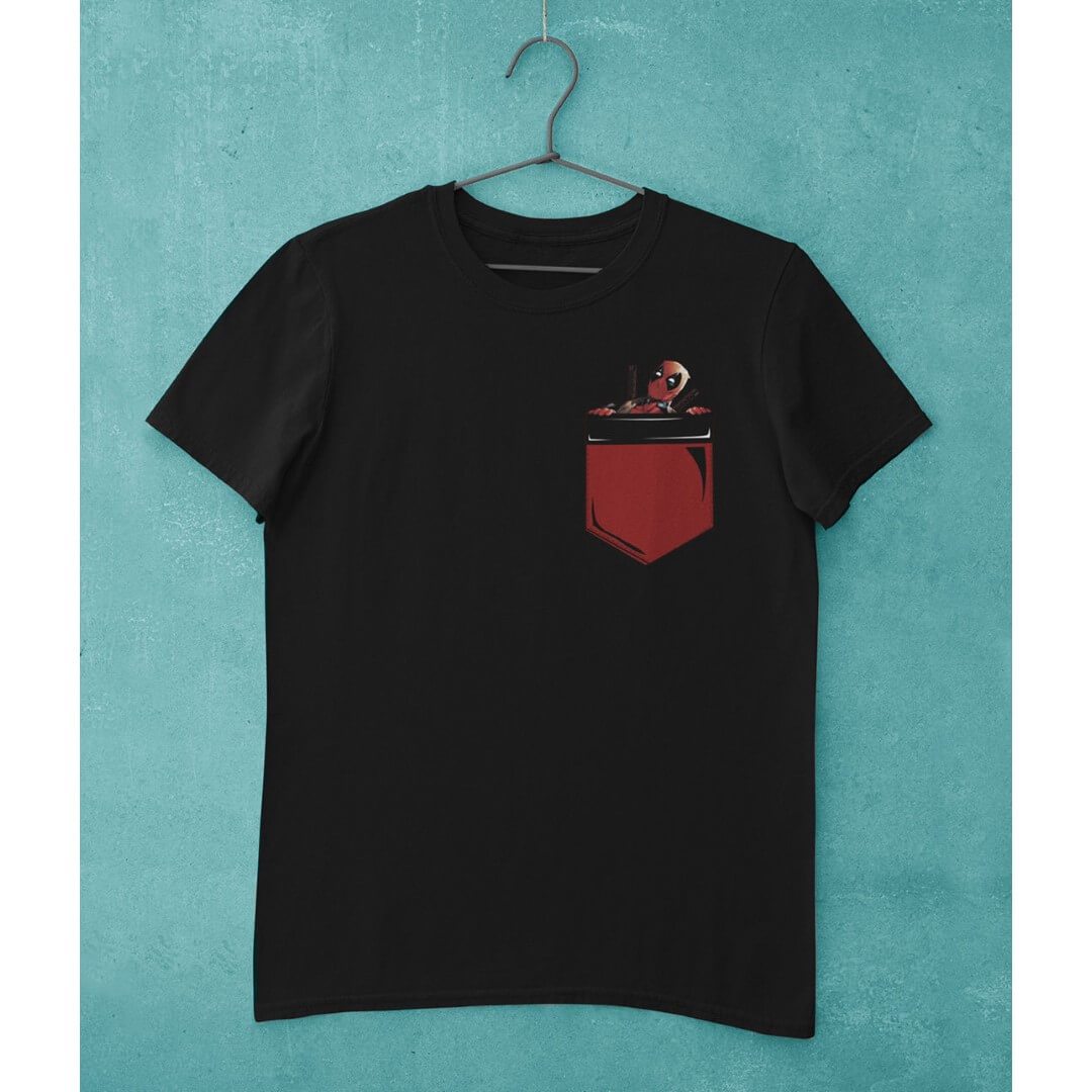 Marvel Comics Pocket Deadpool T-Shirt -Celfie Design - India - www.superherotoystore.com