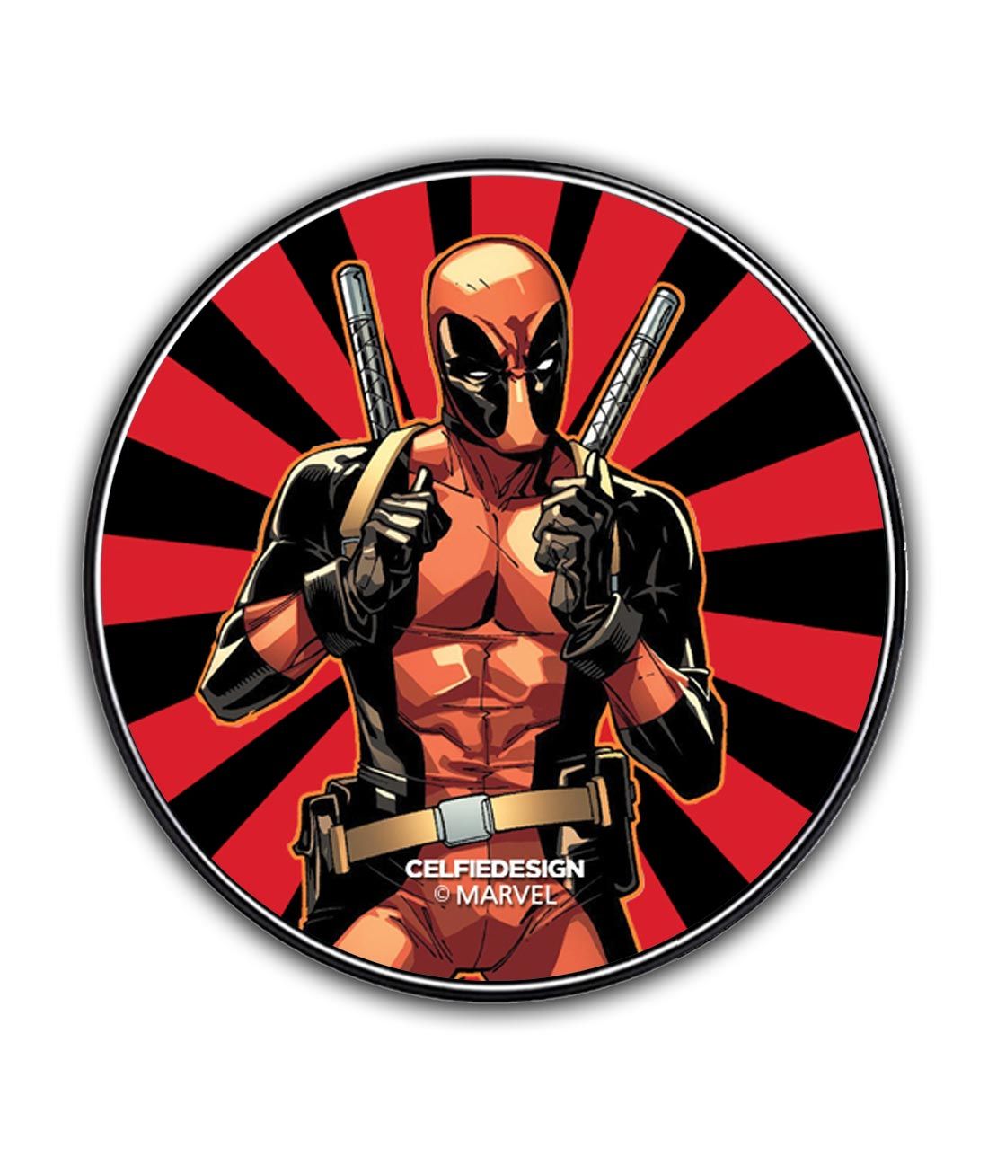 Smart Ass Deadpool - 10 X 10 (cm) Circular Coaster -Celfie Design - India - www.superherotoystore.com
