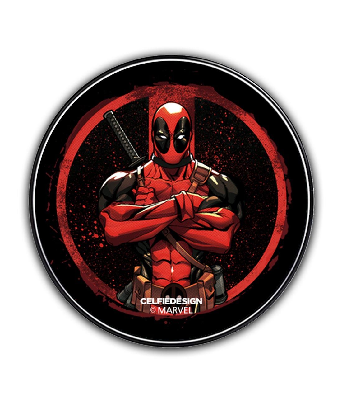 Deadpool Stance - 10 X 10 (cm) Circular Coasters -Celfie Design - India - www.superherotoystore.com