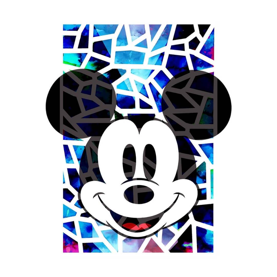 Disney Mickey Mosaic T-Shirt -Celfie Design - India - www.superherotoystore.com