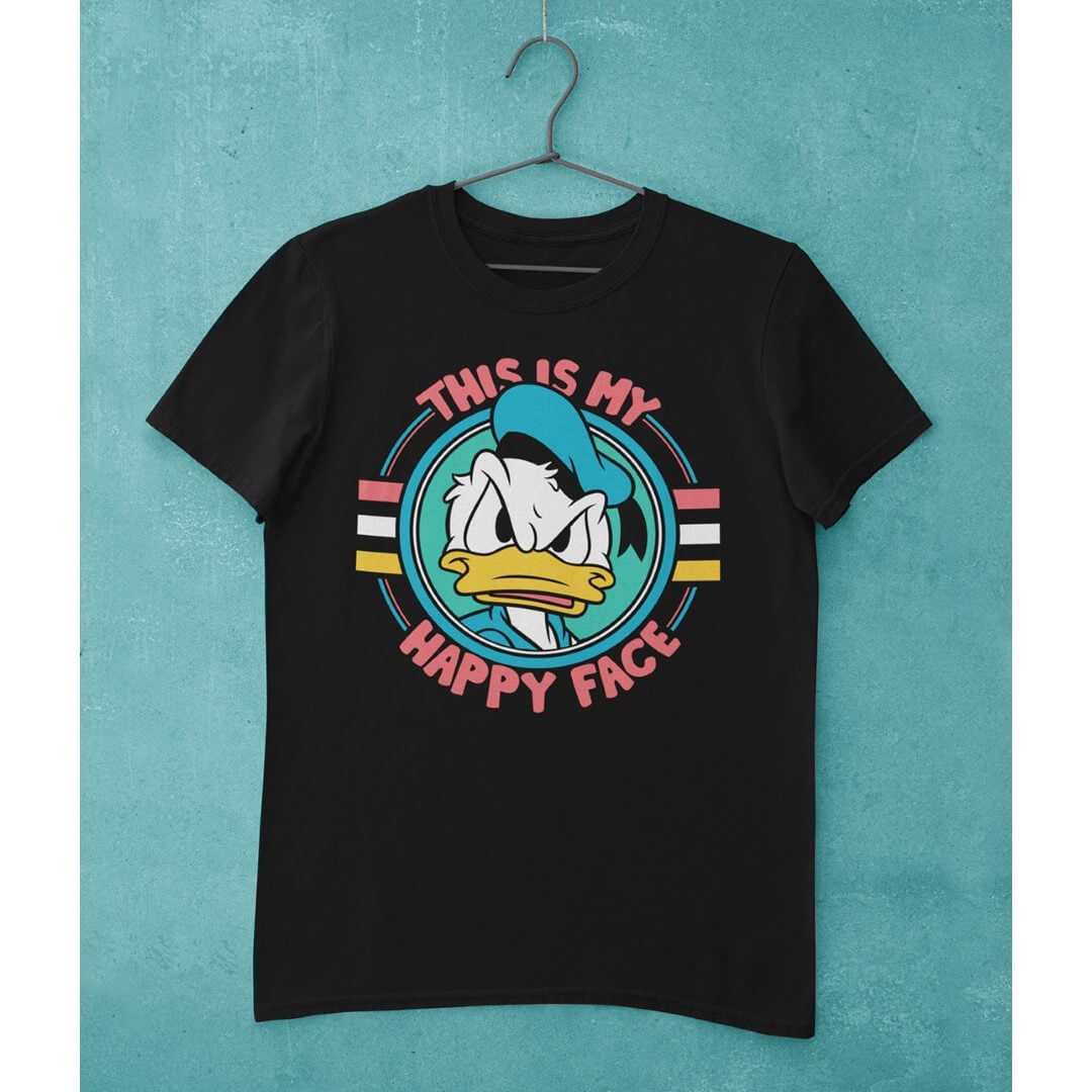 Disney Donalds Happy Face T-Shirt -Celfie Design - India - www.superherotoystore.com