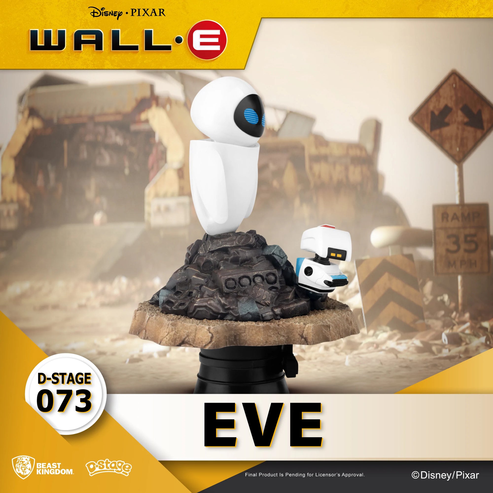 Disney-Pixar WALL-E EVE D-Stage Statue by Beast Kingdom -Beast Kingdom - India - www.superherotoystore.com