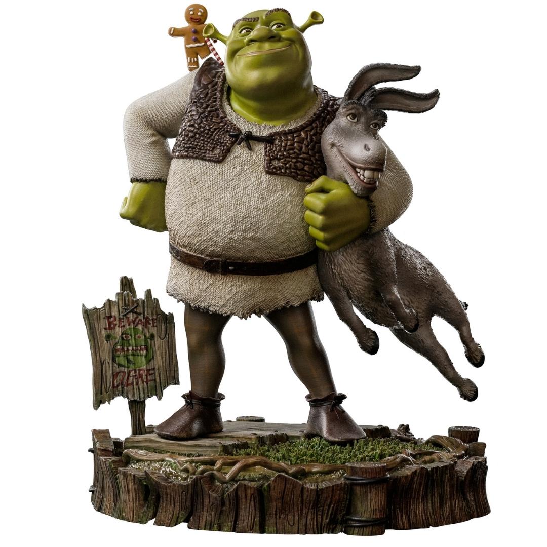 Shrek, Donkey and The Ginger bread Shrek Deluxe Art Scale 1/10 Statue by Iron Studios -Iron Studios - India - www.superherotoystore.com