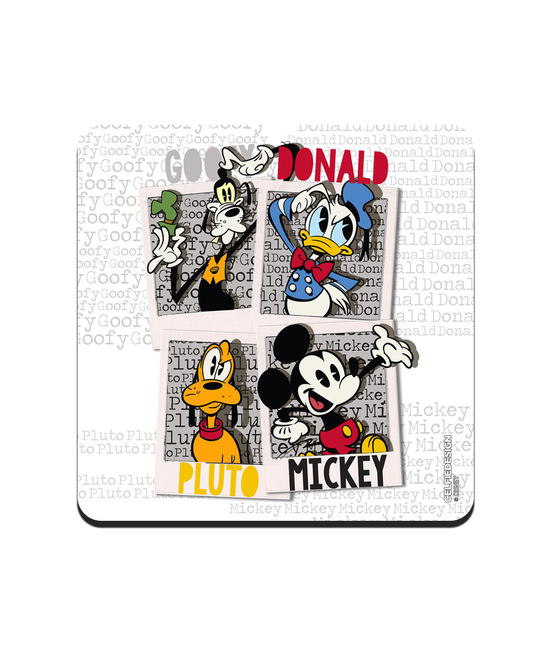 Disney Dudes - 10 X 10 (cm) Coasters -Celfie Design - India - www.superherotoystore.com