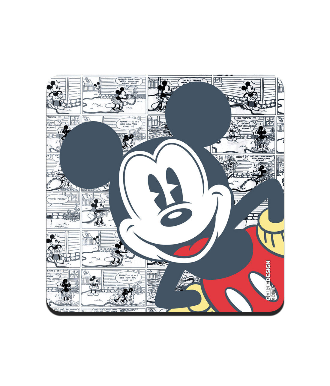 Mickey Comicstrip - 10 X 10 (cm) Coasters -Celfie Design - India - www.superherotoystore.com