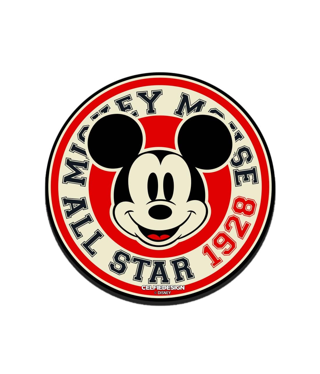 All Star Mickey - 10 X 10 (cm) Circular Coasters -Celfie Design - India - www.superherotoystore.com