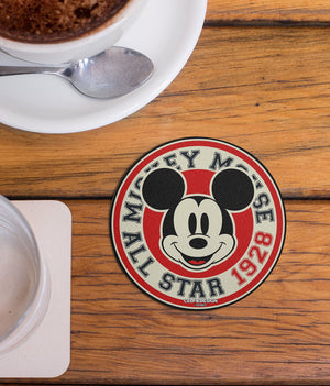 All Star Mickey - 10 X 10 (cm) Circular Coasters -Celfie Design - India - www.superherotoystore.com