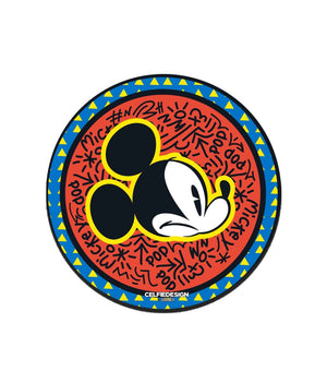 Mickey Face Pop - 10 X 10 (cm) Circular Coaster -Celfie Design - India - www.superherotoystore.com