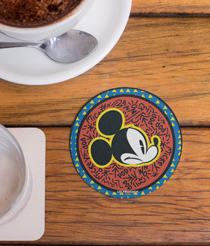 Mickey Face Pop - 10 X 10 (cm) Circular Coaster -Celfie Design - India - www.superherotoystore.com