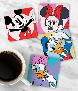 Disney Couples - 10 X 10 (cm) Coasters Set of 4 -Celfie Design - India - www.superherotoystore.com