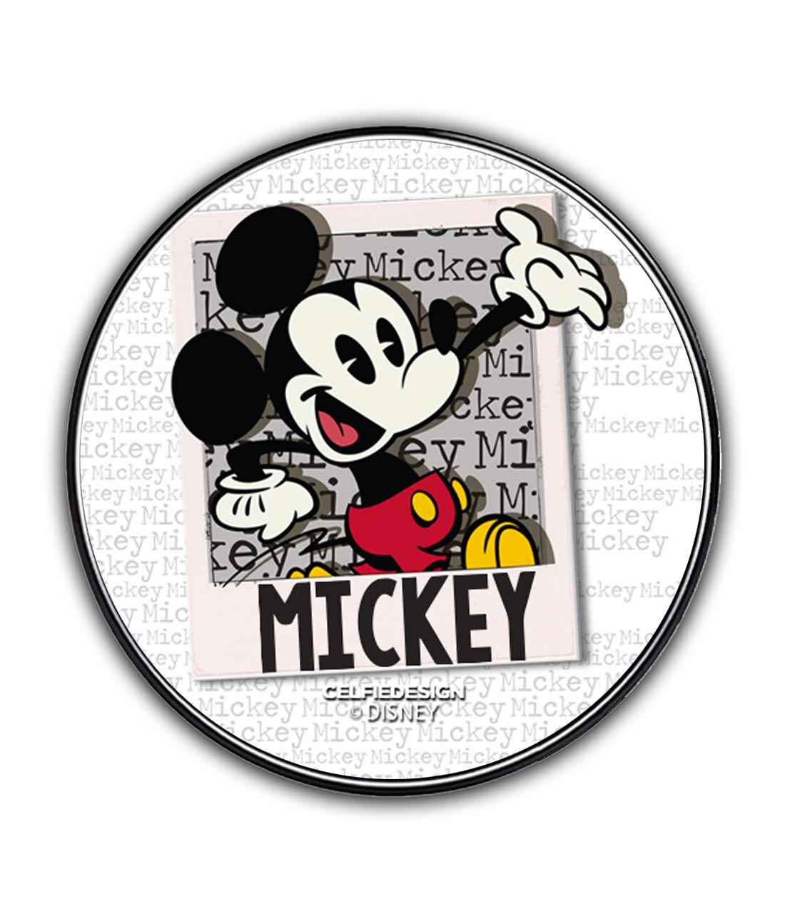 Hello Mr Mickey - 10 X 10 (cm) Circular Coasters -Celfie Design - India - www.superherotoystore.com