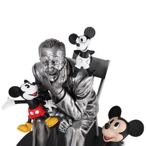 Disney 100 Walt with Mickey Mouse Statue by Grand Jester Studios X Enesco -Enesco - India - www.superherotoystore.com