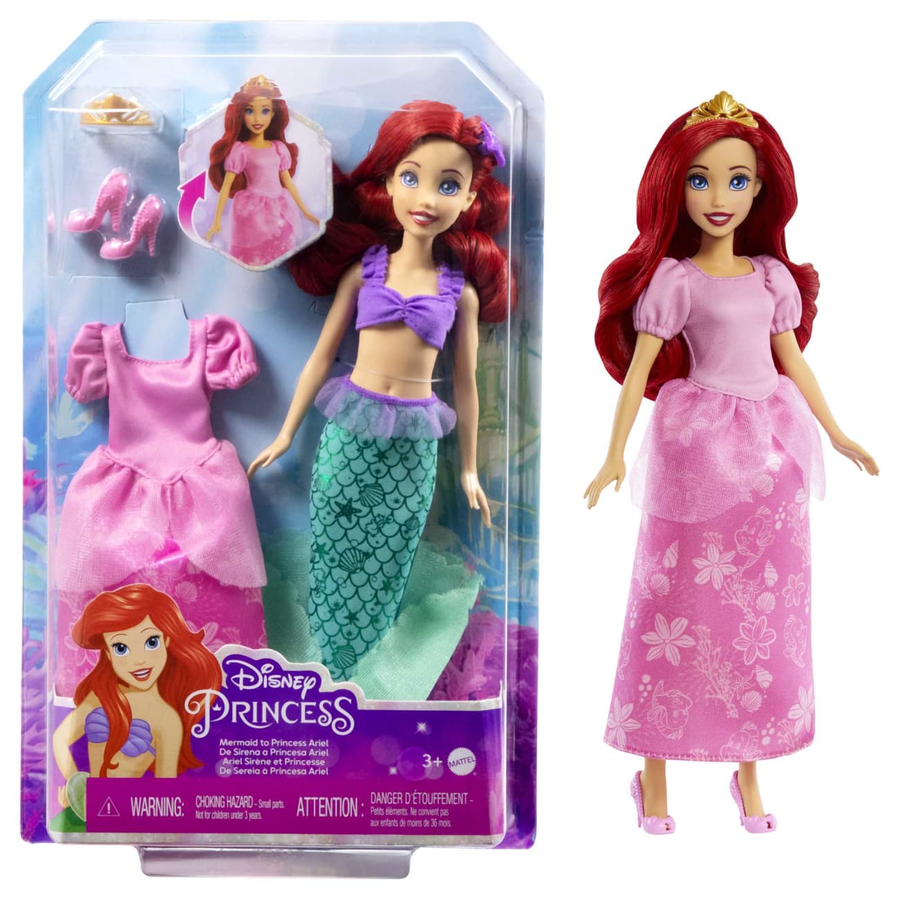 Disney Princess Ariel and Friend Dolls and Accessories by Mattel