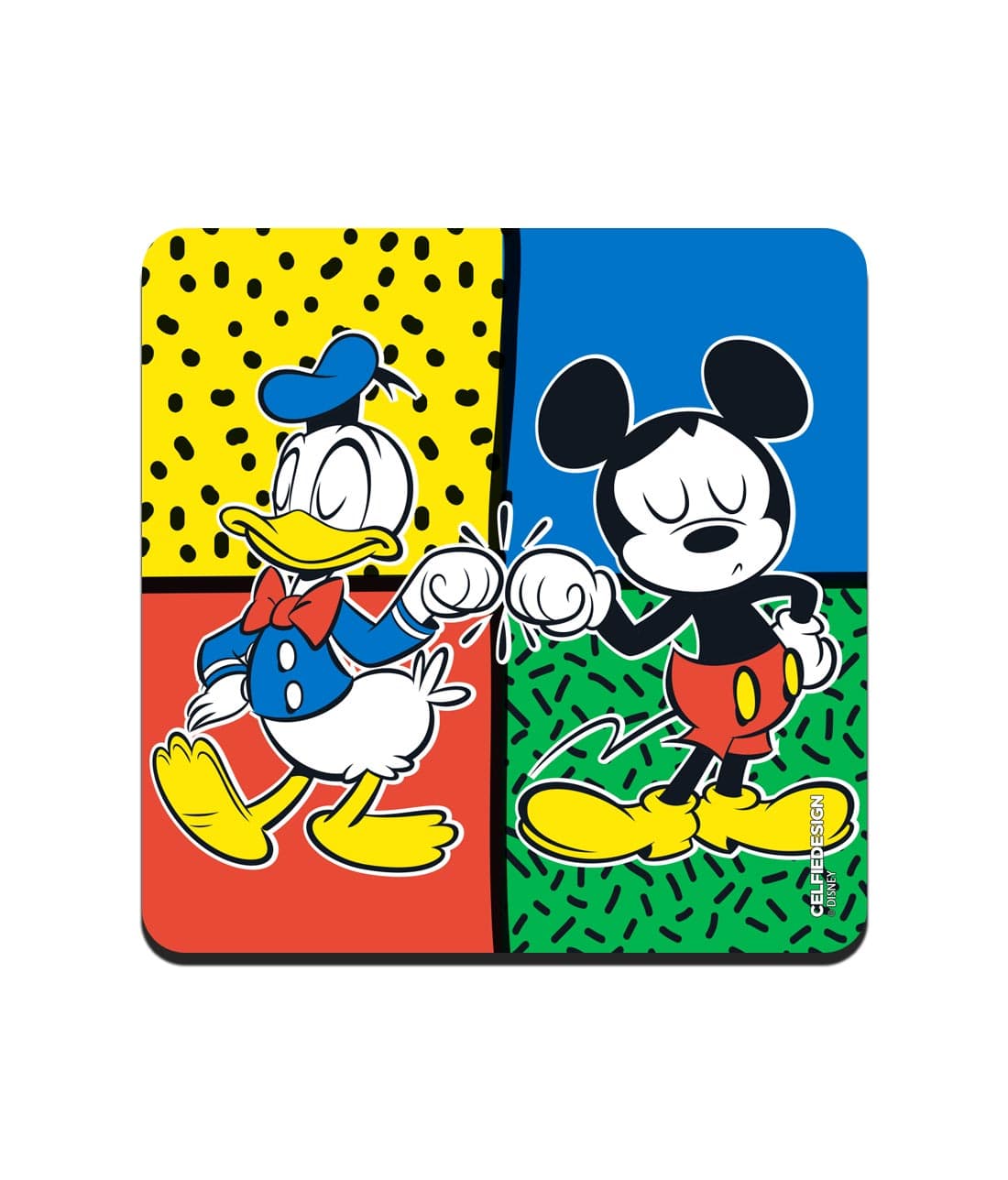 Disney Fist Bump - 10 X 10 (cm) Coasters -Celfie Design - India - www.superherotoystore.com