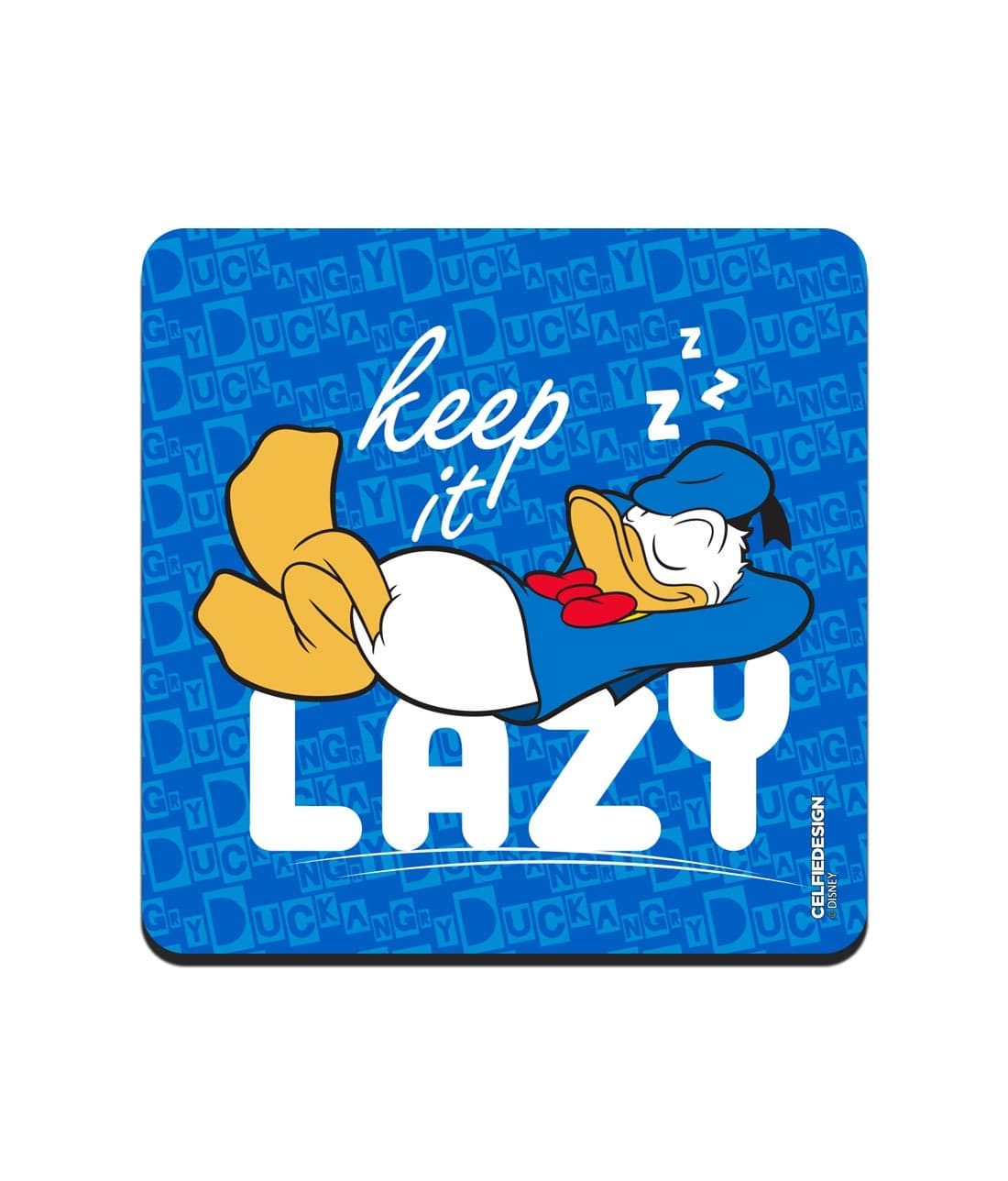 Donald Keeping It Lazy - 10 X 10 (cm) Coasters -Celfie Design - India - www.superherotoystore.com