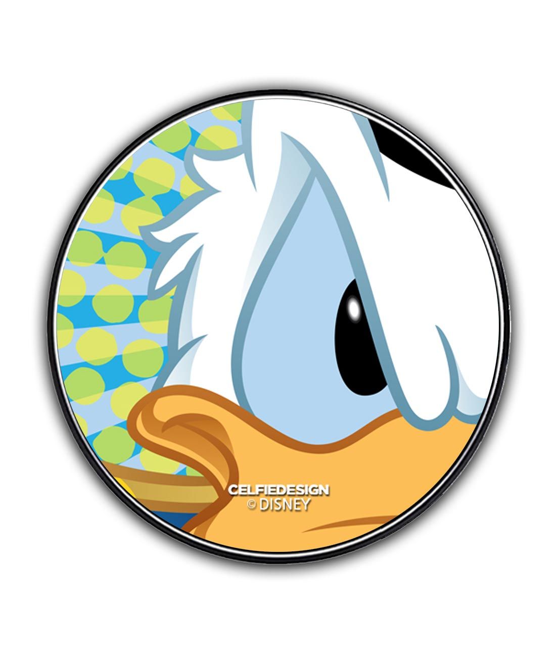 Zoom Up Donald - 10 X 10 (cm) Circular Coaster -Celfie Design - India - www.superherotoystore.com