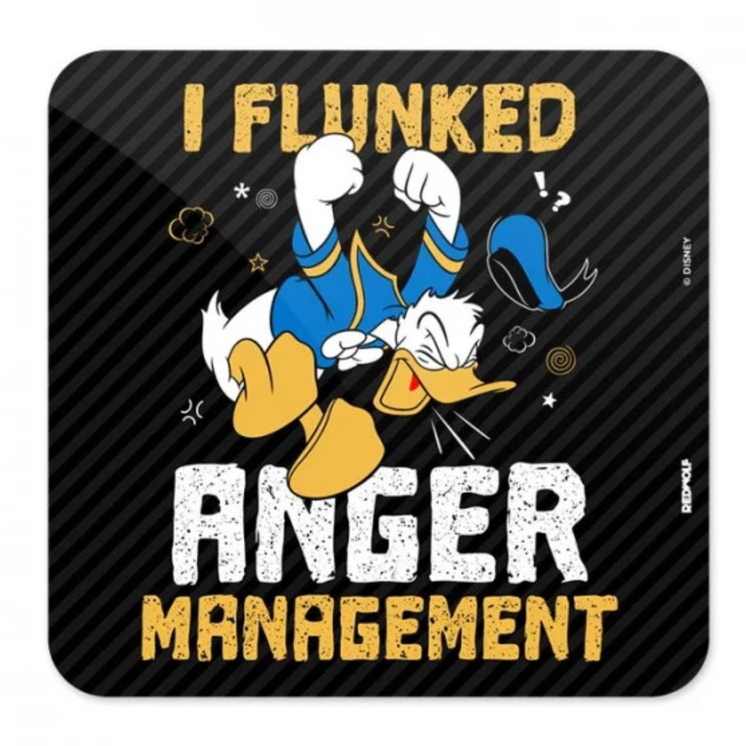 I Flunked Anger Management Coaster -Redwolf - India - www.superherotoystore.com