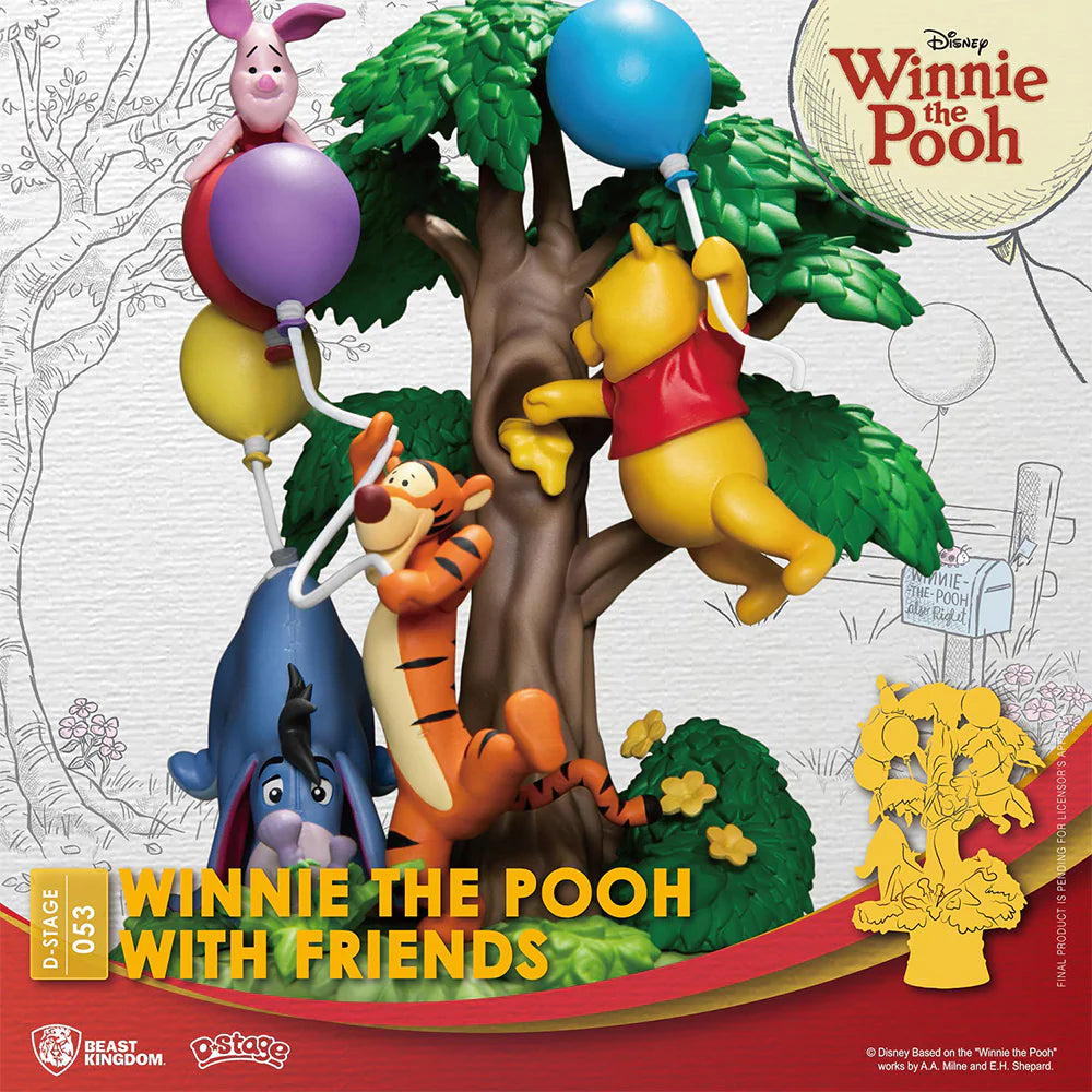 Winnie The Pooh With Friends D-Stage Diorama Statue by Beast Kingdom -Beast Kingdom - India - www.superherotoystore.com