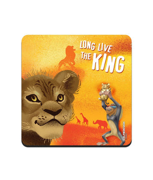 Long Live The King - 10 X 10 (cm) Coasters -Celfie Design - India - www.superherotoystore.com