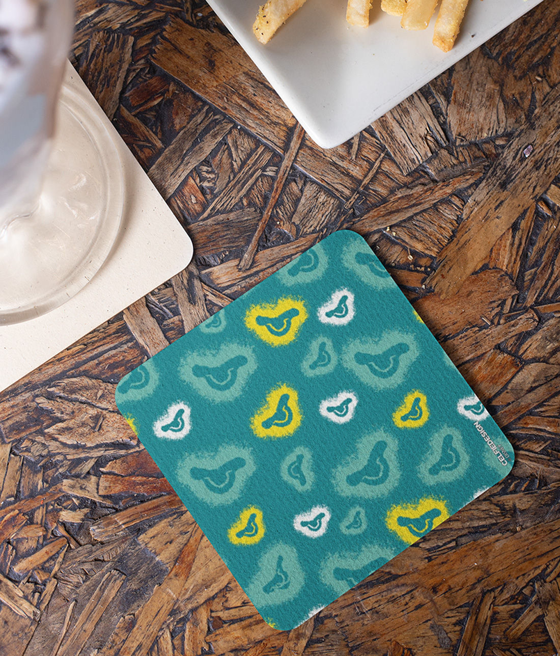 Simba Pattern - 10 X 10 (cm) Coasters - www.superherotoystore.com