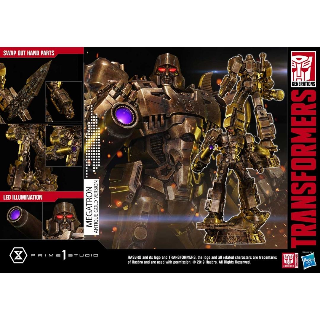 Transformers : Generation One: Antique Gold Megatron Figure by Prime1 Studios -Prime 1 Studio - India - www.superherotoystore.com