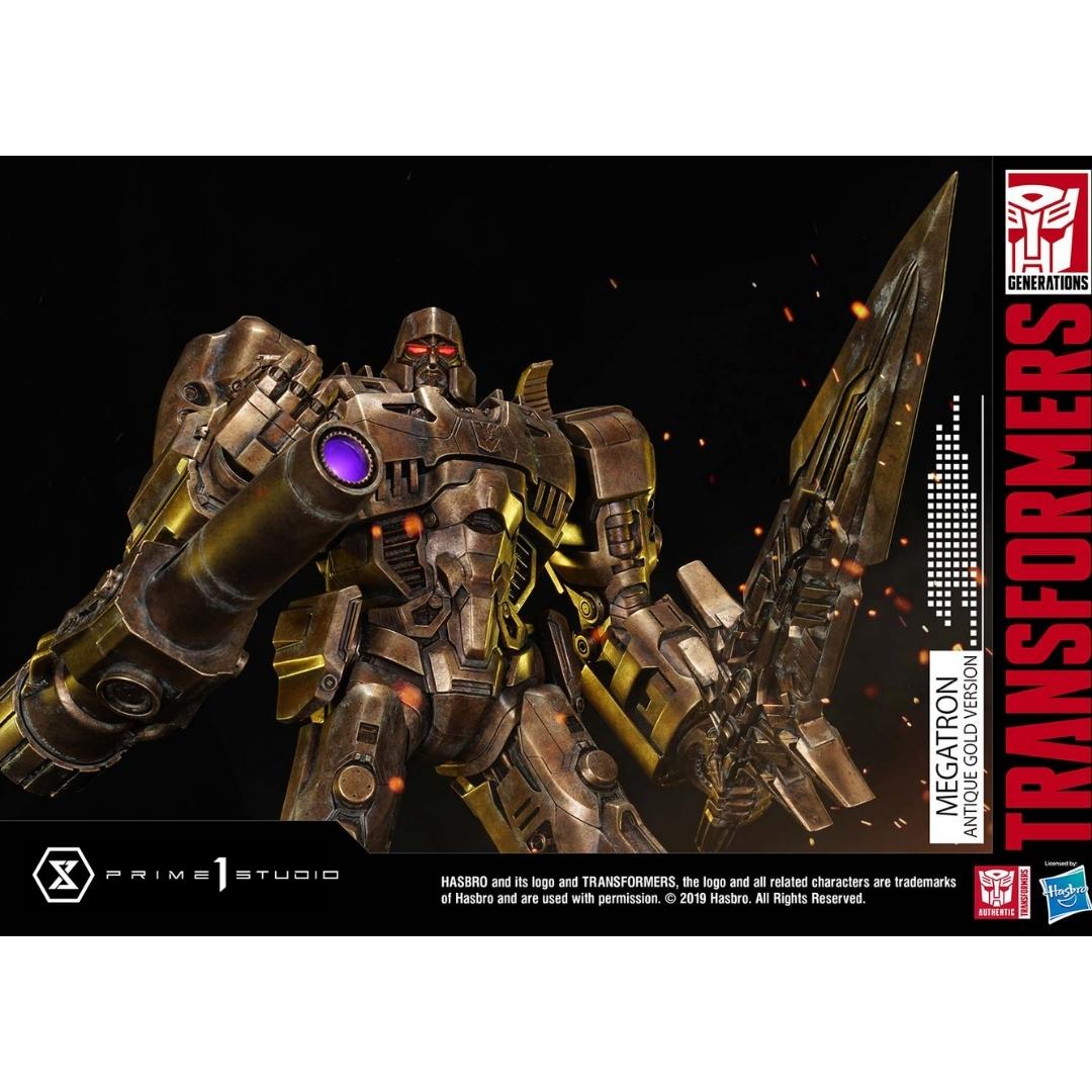 Transformers : Generation One: Antique Gold Megatron Figure by Prime1 Studios -Prime 1 Studio - India - www.superherotoystore.com