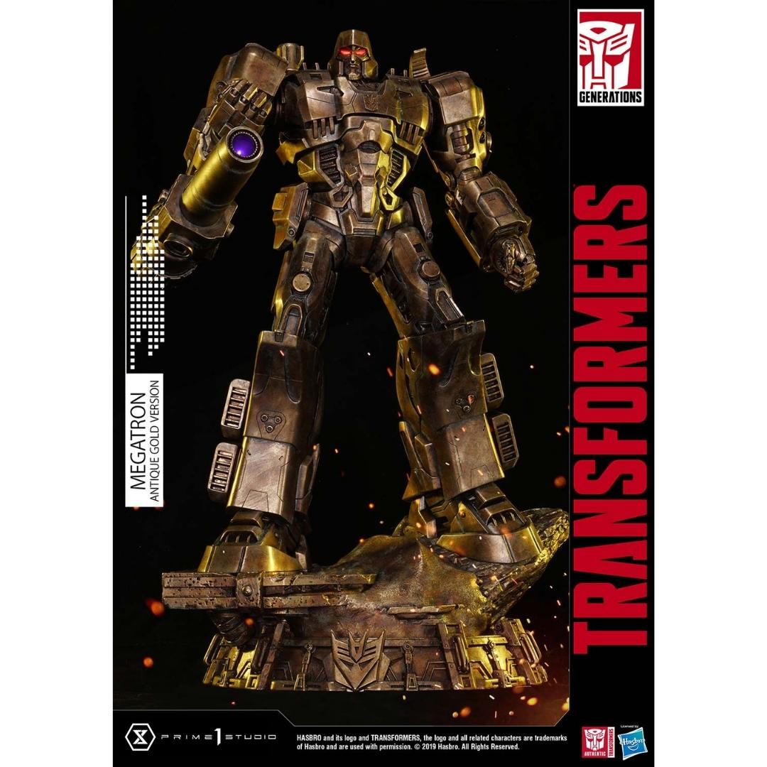 Transformers : Generation One: Antique Gold Megatron Figure by Prime1 Studios -Prime 1 Studio - India - www.superherotoystore.com