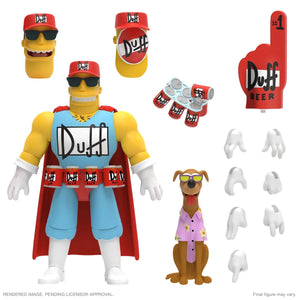 The Simpsons Ultimates Duffman 7-Inch Action Figure by Super7 -Super7 - India - www.superherotoystore.com