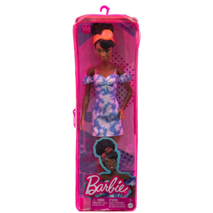 Barbie Fashionistas Doll #185 with Black Hair, Dress and Bandana by Mattel -Mattel - India - www.superherotoystore.com