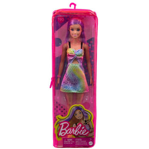 Barbie Fashionistas Doll 190 Purple Hair Streaks Romper Dress