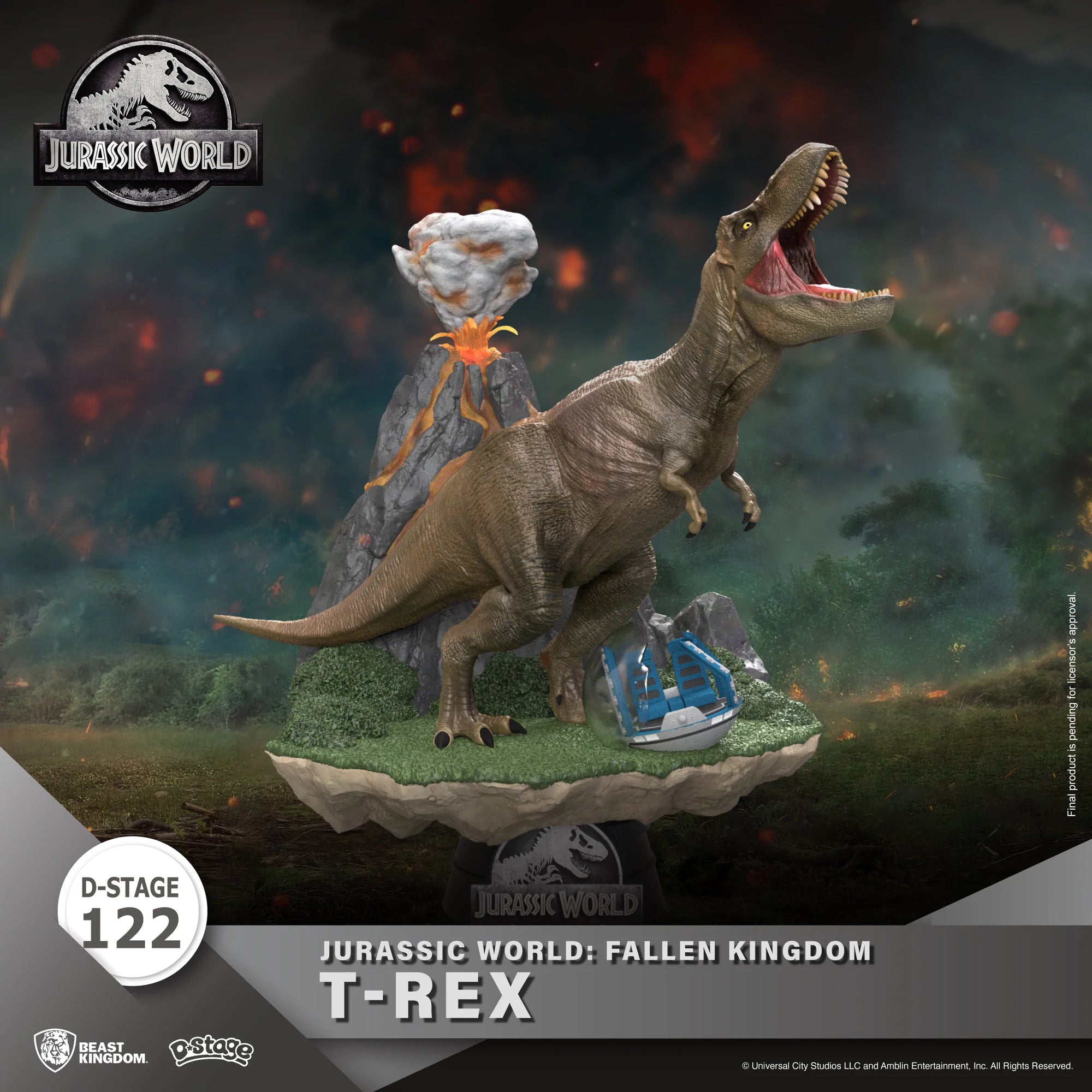 T-Rex Jurassic World Fallen Kingdom D-Stage Statue by Beast Kingdom -Beast Kingdom - India - www.superherotoystore.com